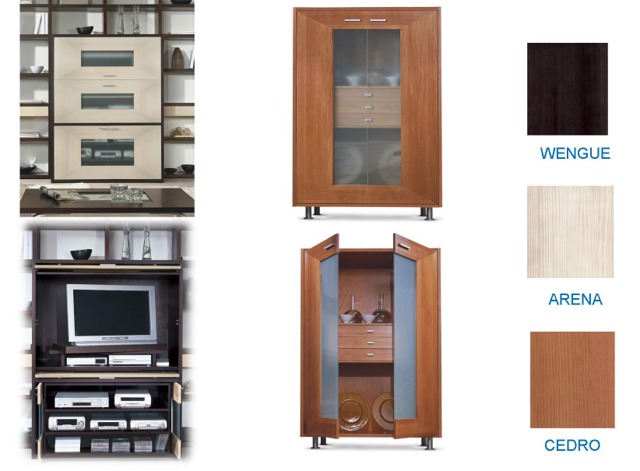 muestrario de colores de la estantera aqa